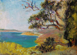 "Meer-Motiv bei Le Lavandou" Ölpastell, 30 x 42 cm, 2013