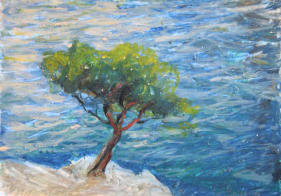 "Aufs Meer", Ölpastell, 21 x 30 cm, 2011