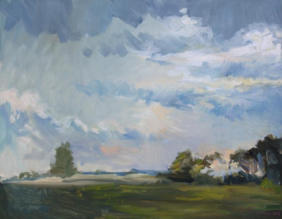 "Unter dem Himmel", Öl auf Leinwand, 50 x 70 cm, 2007