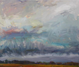 "Wolken", Öl auf Leinwand, 60 x 70 cm, 2007