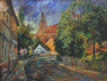 "St. Marienkirche Beeskow", Öl auf Leinwand, 60 x 80 cm, 2005